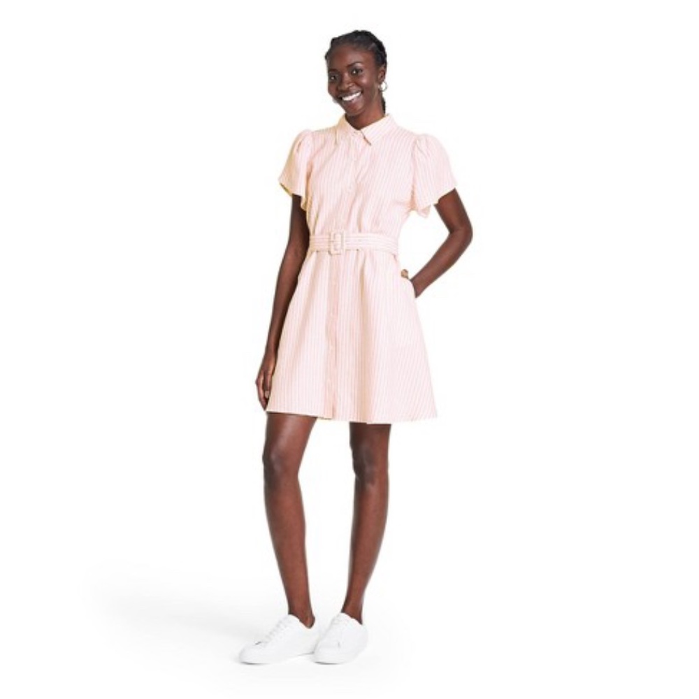 Pink Striped Shirtdress - ALEXIS for Target